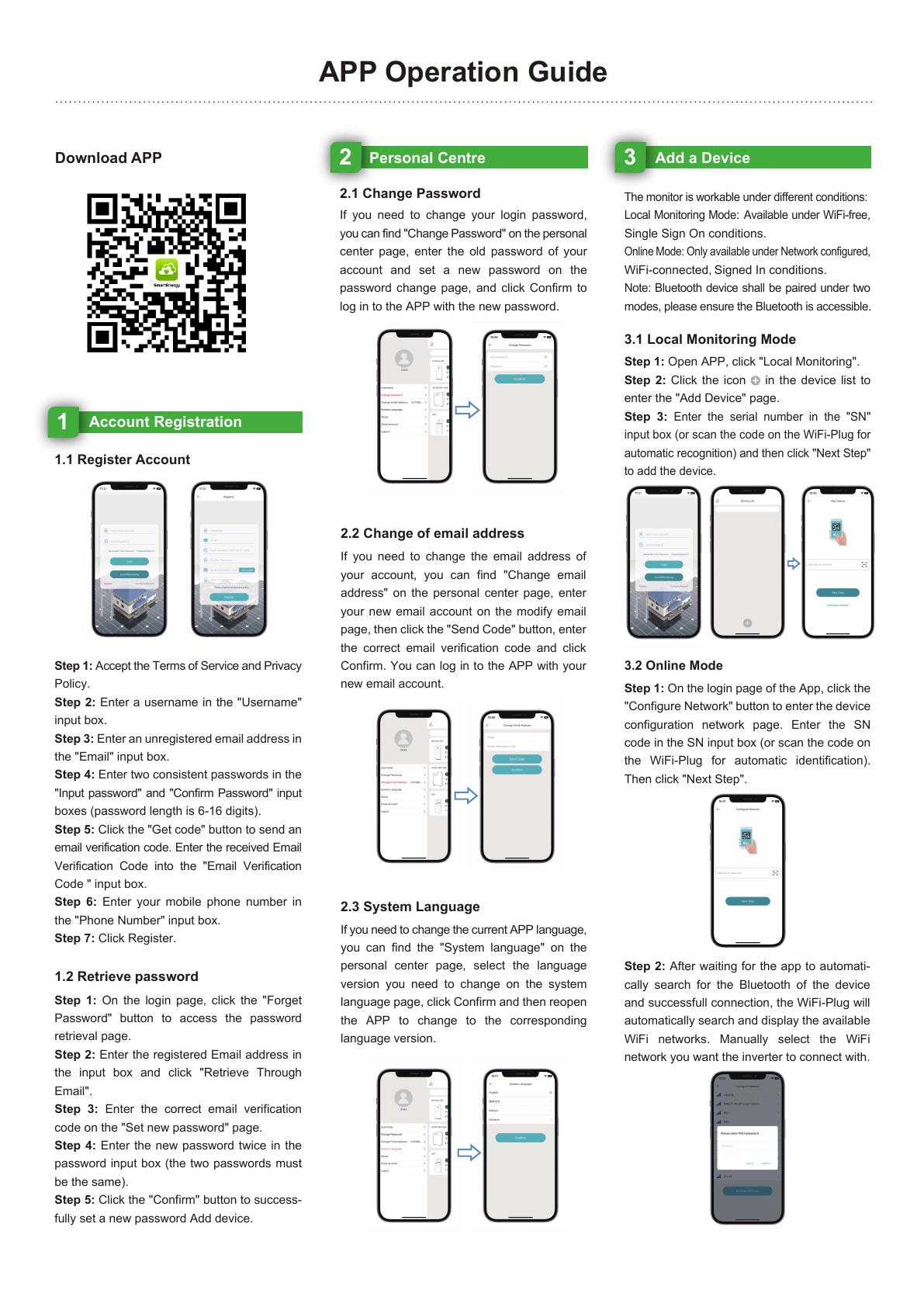 Cover of the SmartEnergy APP Operation Guide